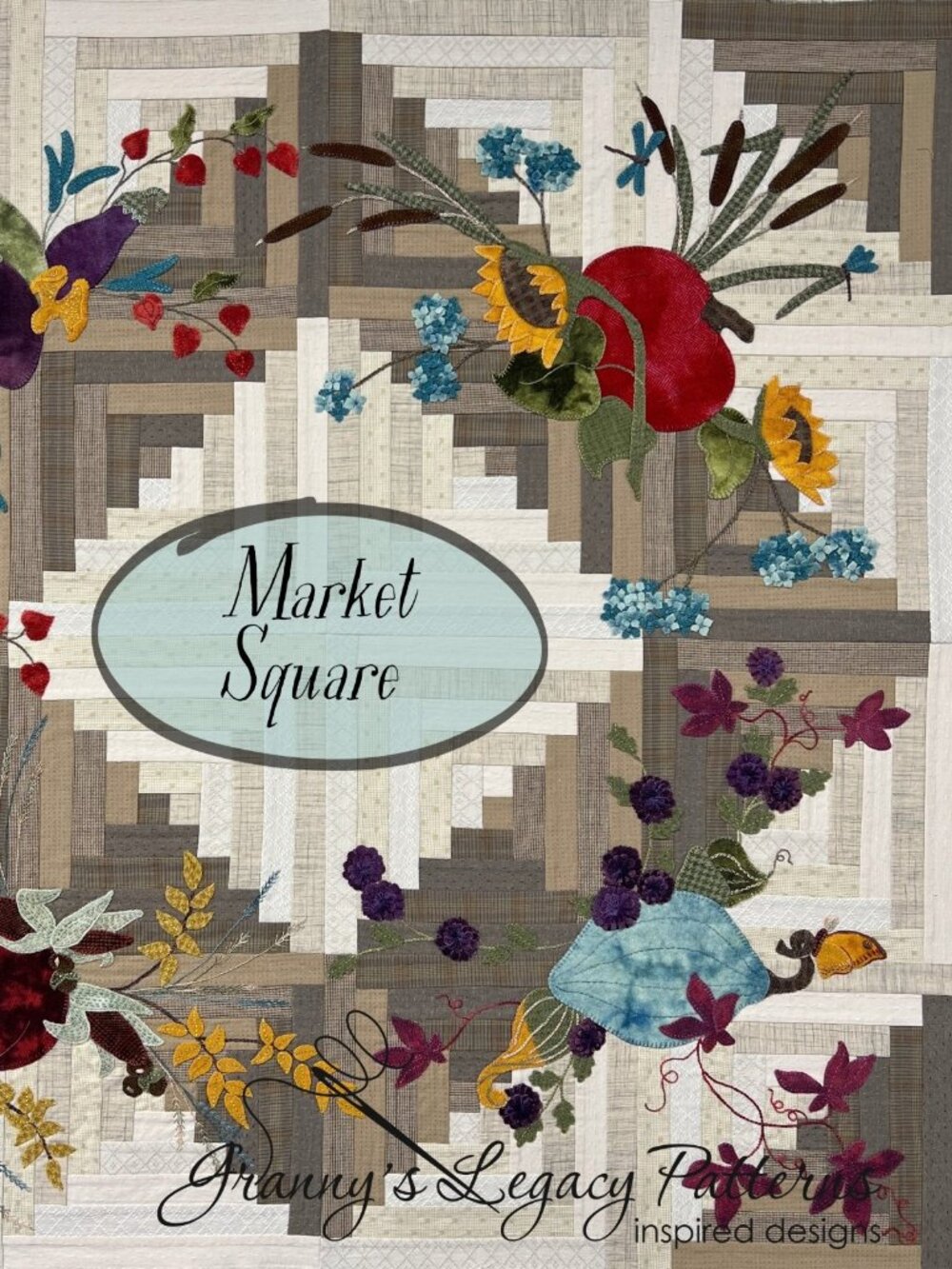 Granny's Legacy Patterns Market Square Wool Kits NEW Woolly Mammoth Hand Dyed - Picture 6 of 6